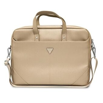 Raad Torba GUCB15PSATLE 16" beige/ beige Saffiano Triangle Logo