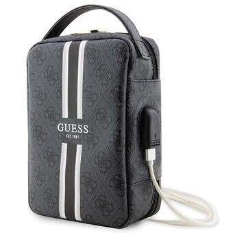 Guess Tas GUHBP4RPSK Organizer zwart/zwart 4G bedrukte strepen