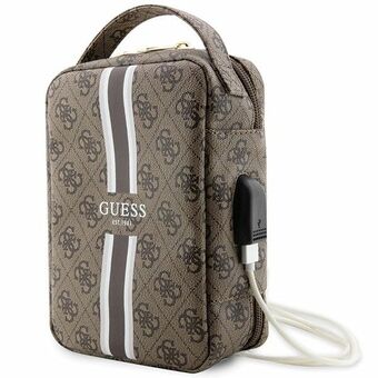 Guess Tas GUHBP4RPSW Organizer bruin/bruin 4G Printed Stripes