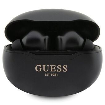 Guess GUTWST50EK TWS Bluetooth koptelefoon + docking station zwart/zwart Classic EST