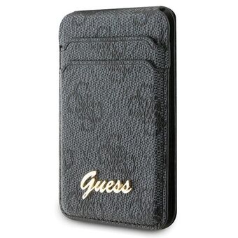 Guess Portemonnee Kaartsleuf Houder GUWMSHG4SHK czarny/zwart MagSafe 4G Classic Logo