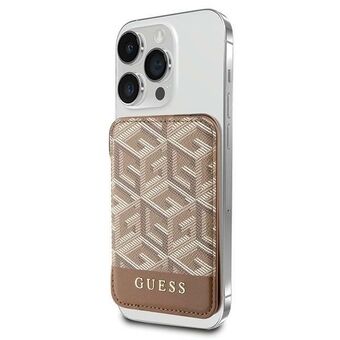 Guess Portemonnee Kaartsleuf GUWMSHGCFSEW MagSafe GCube streep bruin/brown