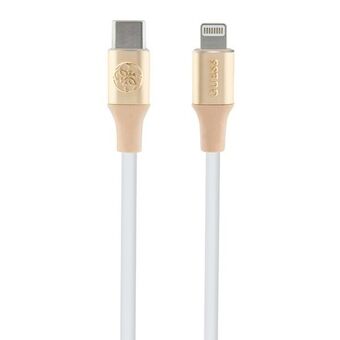 Raad eens GUCLLALRGDD kabel USB-C - Lightning 1,5m Snelladen goudkleurig met ingedrukt logo