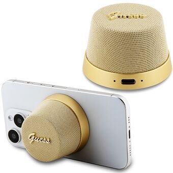 Raad eens, Bluetooth-luidspreker GUWSC3ALSMD speakerstandaard goudkleurig/goud magnetisch scriptmetaal.