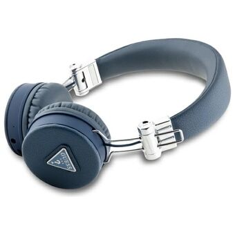 Guess Bluetooth over-ear koptelefoon ENC GUBH70PGTSPSB blauw/blue Grained Classic Round Shape