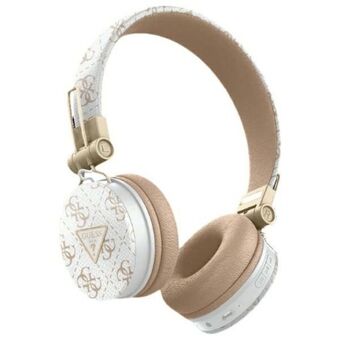 Guess Bluetooth over-ear headphones ENC GUBH70E4PTMH wit/white 4G Driehoekige Ronde Vorm