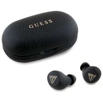 Guess Bluetooth-koptelefoon GUTWSPGTSPSK TWS + oplaadstation zwart/black Grained Classic Logo