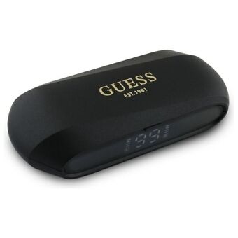 Guess Bluetooth koptelefoon GUTWSC2MCDSK TWS + oplaadstation zwart/black Verlengd Metallic Gedrukt Logo