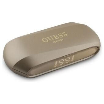 Guess Bluetooth-koptelefoon GUTWSC2MCDSD TWS + oplaaddock goud/golden Verlengd Metallic Gedrukt Logo