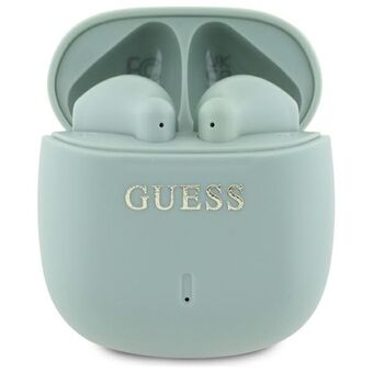 Guess Bluetooth koptelefoon GUTWSJ14ESGN TWS + dockingstation groen/Groen Gedrukt Klassiek Logo