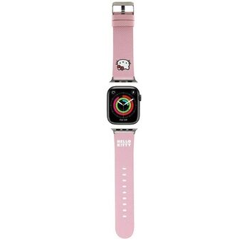 Hallo Kitty Pasek HKAWMPGKHP Apple Watch 38/40/41mm roze/roze bandje Kitty Hoofd