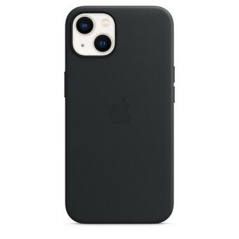 Etui Apple MM183ZM/A iPhone 13 / 14 / 15 6.1" zwart/middernacht Leren Hoesje MageSafe