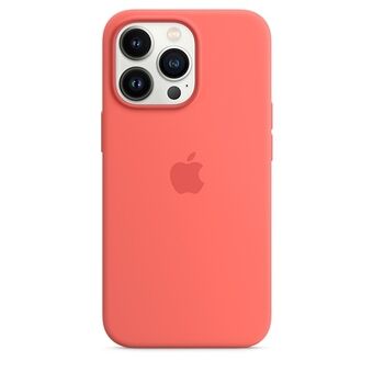 Etui Apple MM2E3ZM/A voor iPhone 13 Pro / 13 6,1" MagSafe, in de kleur Magenta Pink/Pomelo Roze Silicone Case.