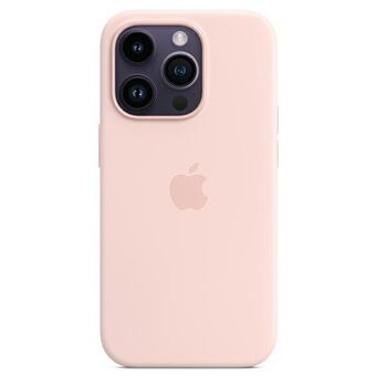 Etui Apple MPTT3ZM/A iPhone 14 Pro Max 6,7" MagSafe roze/krijtroze Siliconen Hoesje