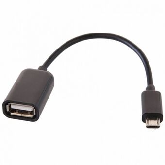 Adapter microUSB-USB OTG zwart/black