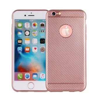 Hoesje Koolstofvezel iPhone 7 Plus roségoud / roségoud