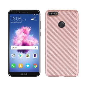 Koolstofvezel Huawei Y9 2018-hoesje in roségoud / roségoud