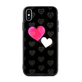 Hoesje Hartjes iPhone 5/5S/SE design 5 (harten zwart)