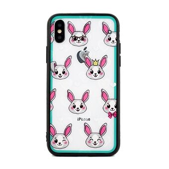 Hoesje Hartjes iPhone Xs Max design 2 ready (konijnen)