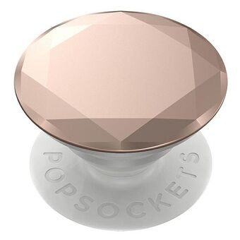 Popsockets 2 Metallic Diamond Rose Gold 800491 is een premium handvat en standaard voor telefoons.