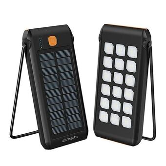 4smarts Powerbank Solarny TitanPack Flex 10000mAh zwart/oranje 456301