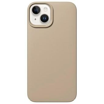 Etui Nudient Thin voor iPhone 14            beige