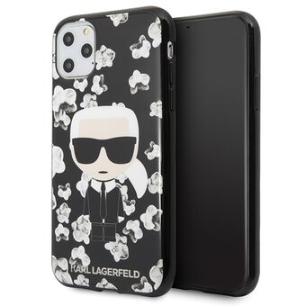 Karl Lagerfeld KLHCN58FLFBBK iPhone 11 Pro zwart/black Flower Ikonik Karl