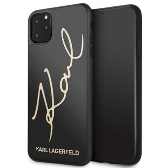 Karl Lagerfeld KLHCN65DLKSBK iPhone 11 Pro Max zwart hard case Signature Glitter