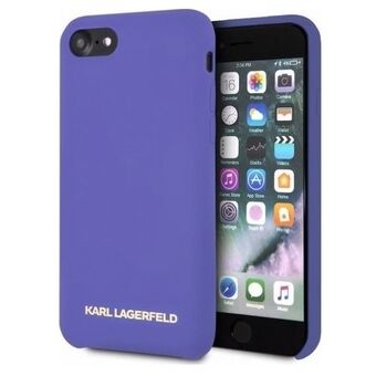 Karl Lagerfeld KLHCI8SLVOG iPhone 7/8 SE 2020 / SE 2022 hardcase paars Silicone