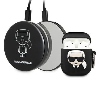 Karl Lagerfeld KLBPPBOA2K AirPods hoesje + Power Bank Ikonik