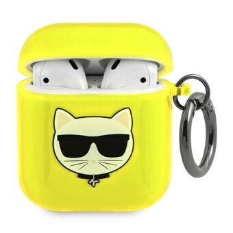 Karl Lagerfeld KLA2UCHFY AirPods hoes geel/geel Choupette