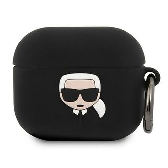 Karl Lagerfeld KLACA3SILKHBK AirPods 3 hoes zwart/black Silicone Ikonik