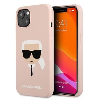 Karl Lagerfeld KLHCP13SSLKHLP iPhone 13 mini 5,4" lichtroze/light pink hardcase Silicone Karl`s Head