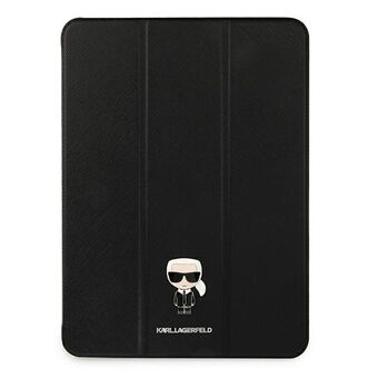 Karl Lagerfeld KLFC12OKMK iPad 12.9" Pro 2021 Boekomslag zwart Saffiano Karl Iconic