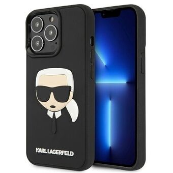 Karl Lagerfeld KLHCP13XKH3DBK 13 Pro Max 6,7" zwart/black hardcase 3D Rubber Karl`s Head