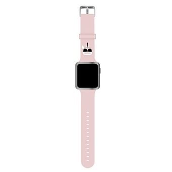 Karl Lagerfeld Pasek KLAWMSLKP Apple Watch 38/40/41mm roze/roze band Silicone Karl Head