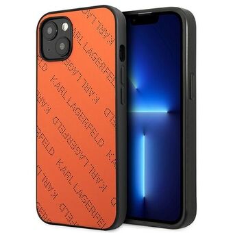 Karl Lagerfeld KLHCP13SPTLO iPhone 13 mini 5.4" hardcase oranje/oranje Geperforeerd Allover