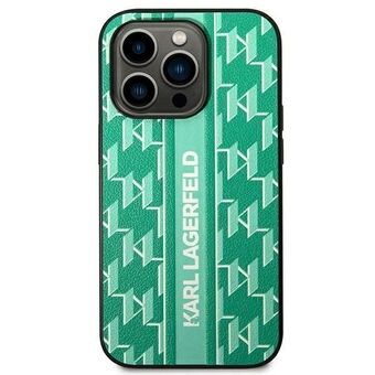 Karl Lagerfeld KLHCP14MPGKLSKN iPhone 14 Plus 6.7" hardcase groen/groen Monogram Stripe