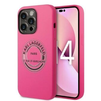 Karl Lagerfeld KLHCP14LSRSGRCF iPhone 14 Pro 6,1" hardcase roze/roze Silicone RSG