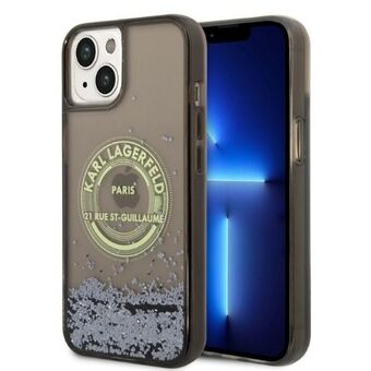 Karl Lagerfeld KLHCP14MLCRSGRK iPhone 14 Plus 6,7" zwart/zwart hardcase Liquid Glitter RSG