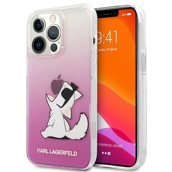 Karl Lagerfeld KLHCP14LCFNRCPI iPhone 14 Pro 6,1" hardcase roze/pink Choupette Fun