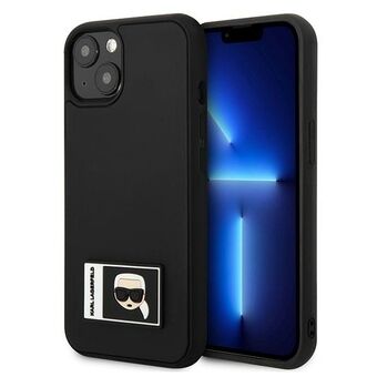 Karl Lagerfeld KLHCP13S3DKPK iPhone 13 mini 5.4" zwart/zwart hardcase Ikonik Patch