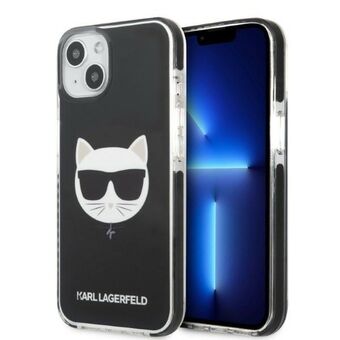 Karl Lagerfeld KLHCP13STPECK iPhone 13 mini 5.4" hardcase zwart/zwart Choupette Head