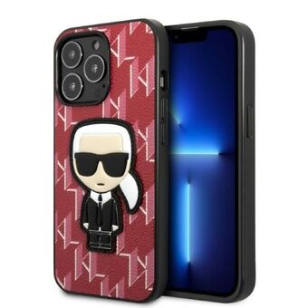 Karl Lagerfeld KLHCP13LPMNIKPI iPhone 13 Pro / 13 6.1" hardcase rood/rood Monogram Ikonik Patch