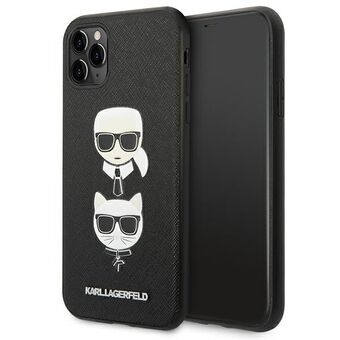 Karl Lagerfeld KLHCN58SAKICKCBK iPhone 11 Pro 5,8" zwart/black hardcase Saffiano Karl&Choupette Head