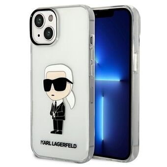 Karl Lagerfeld KLHCP14MHNIKTCT iPhone 14 Plus 6,7" transparant hardcase Iconisch Karl Lagerfeld