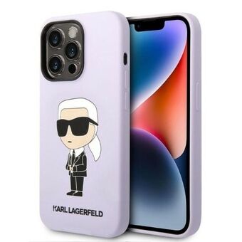 Karl Lagerfeld KLHCP14XSNIKBCU iPhone 14 Pro Max 6,7" harde hoes paars/purple Siliconen Ikonik