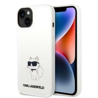 Karl Lagerfeld KLHCP14SSNCHBCH iPhone 14 / 15 / 13 6,1" hardcase wit/witte Silicone Choupette