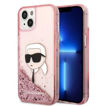 Karl Lagerfeld KLHCP14MLNKHCP iPhone 14 Plus 6,7" roze/roze hardcase Glitter Karl Head