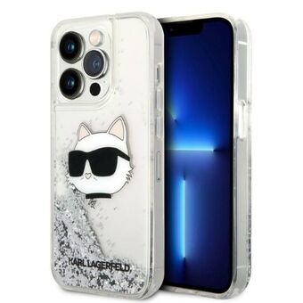 Karl Lagerfeld KLHCP14XLNHCS iPhone 14 Pro Max 6,7" zilver/zilver hardcase Glitter Choupette Head